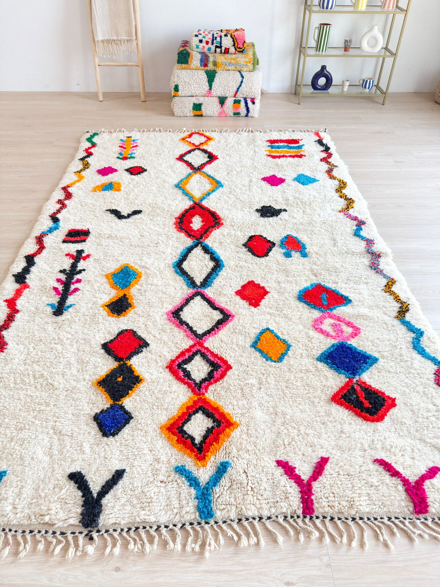 Colorful Berber rug 194 x 315 cm - no. 2264