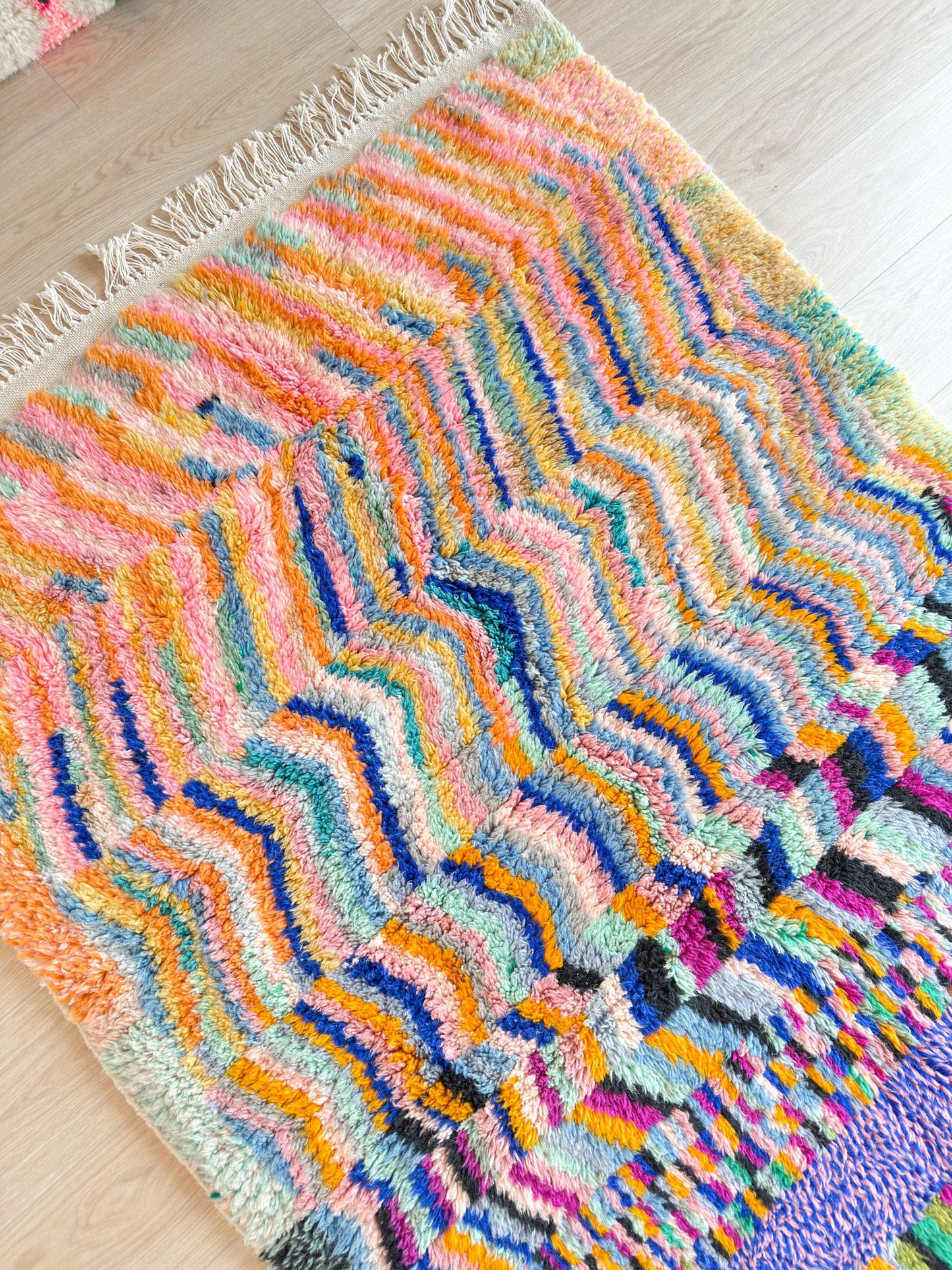 Colorful Berber rug 146 x 252 cm - n°2229