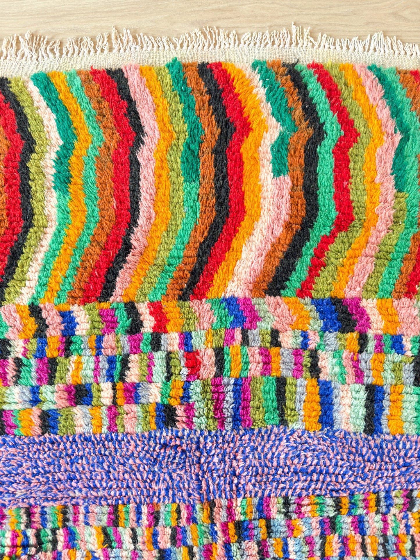 Colorful Berber rug 146 x 252 cm - n°2229