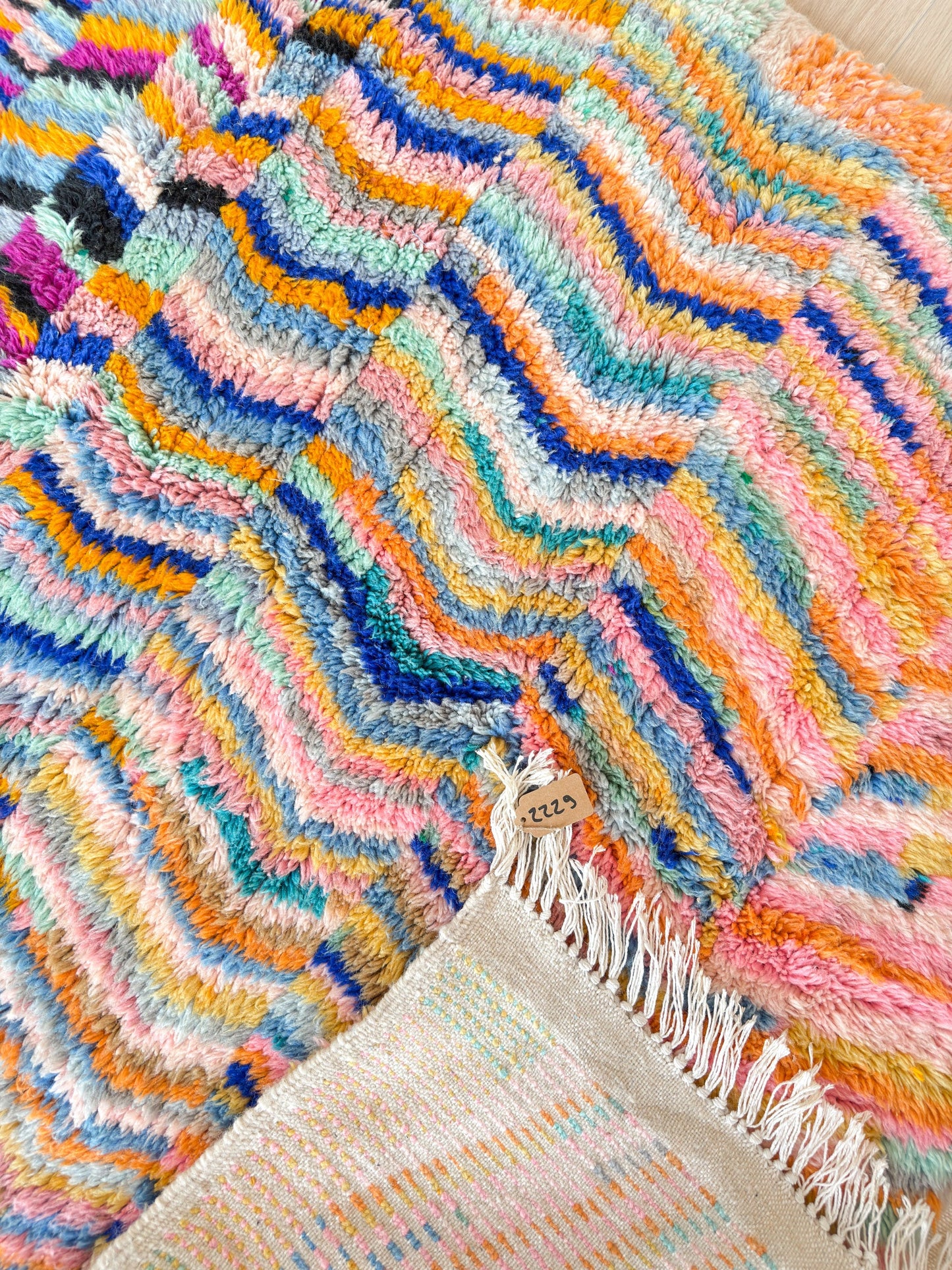 Colorful Berber rug 146 x 252 cm - n°2229