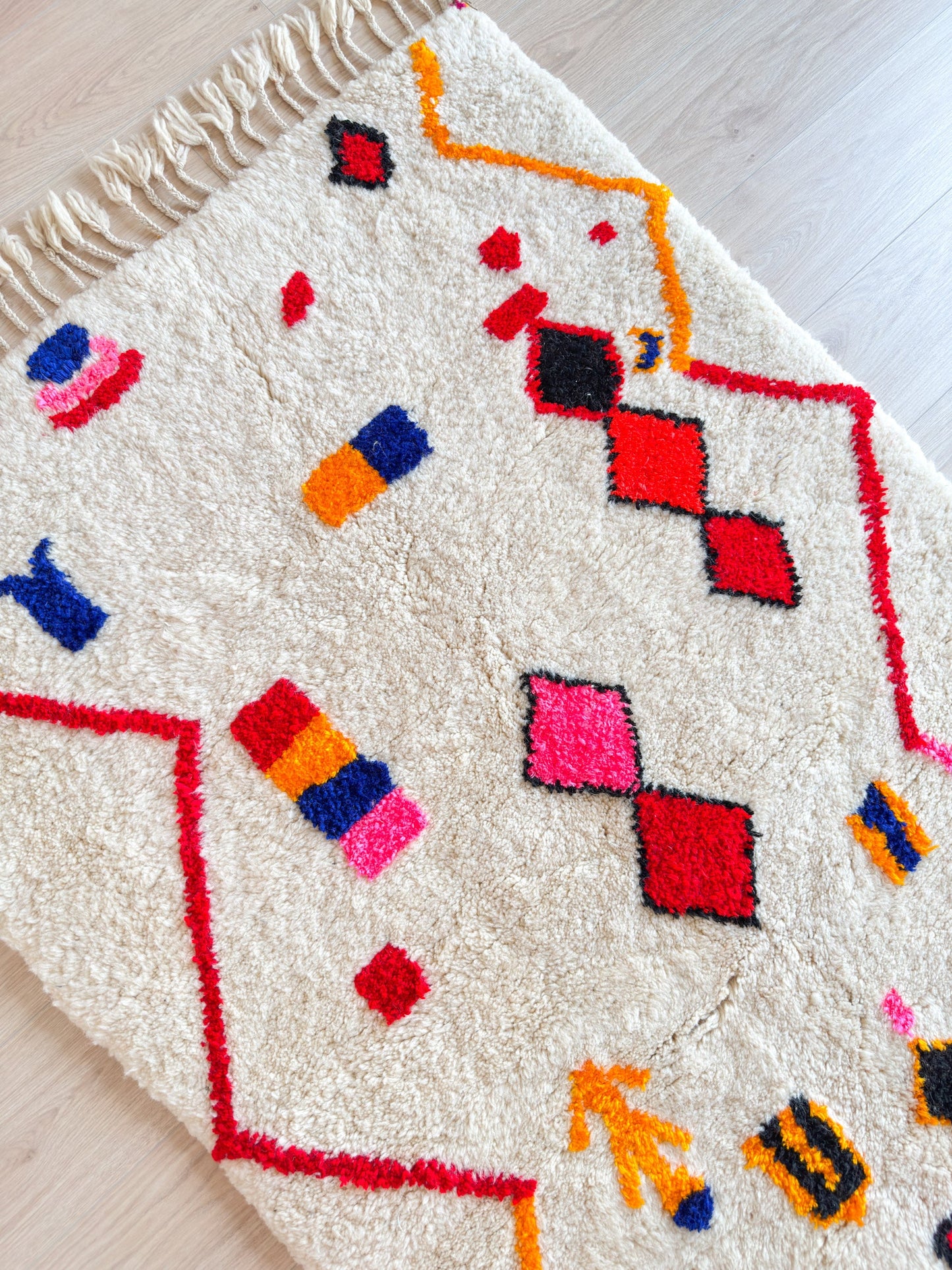 Colorful Berber rug 119 x 210 cm - n°2242