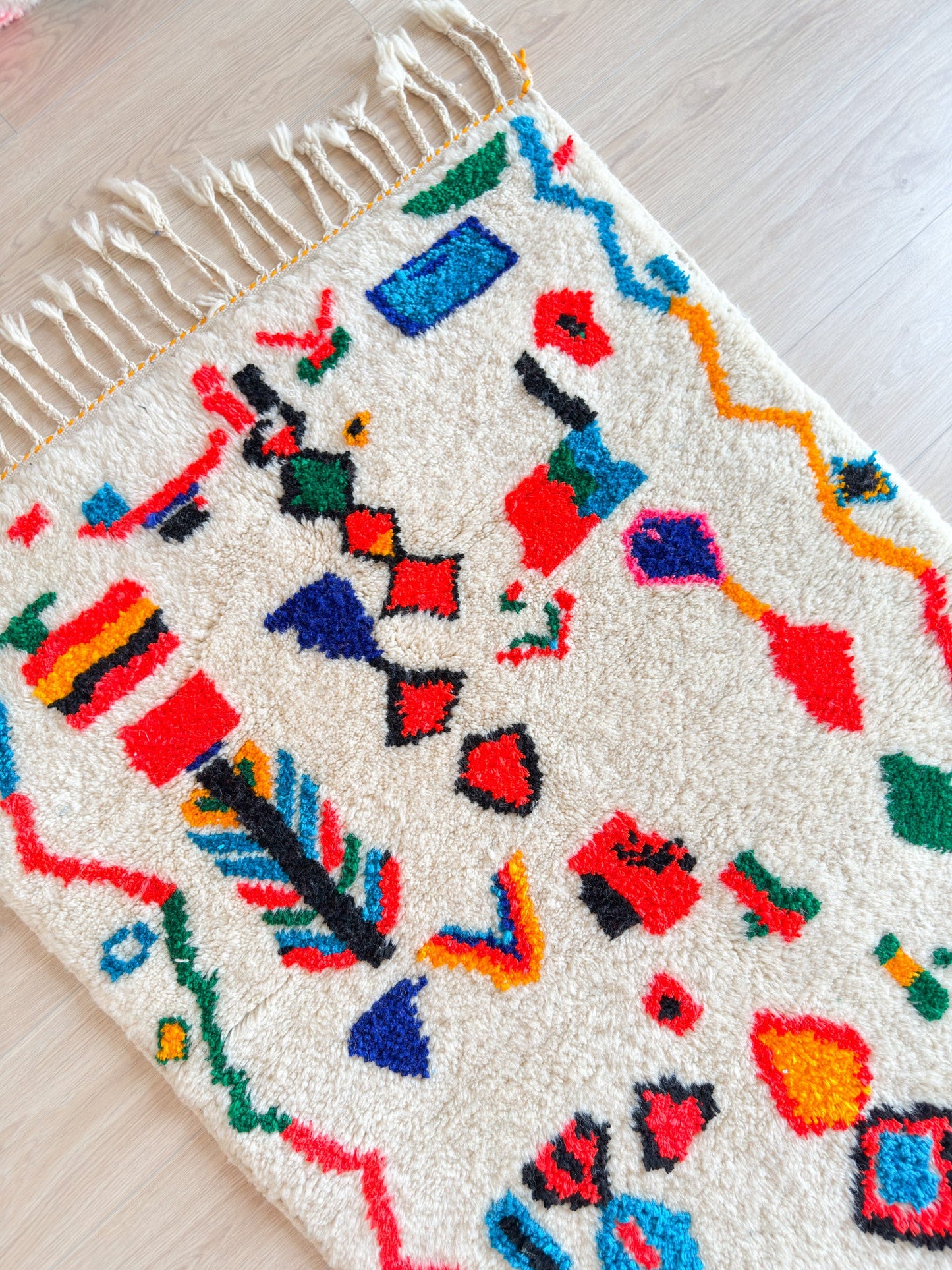 Colorful Berber rug 103 x 181 cm - n°2214