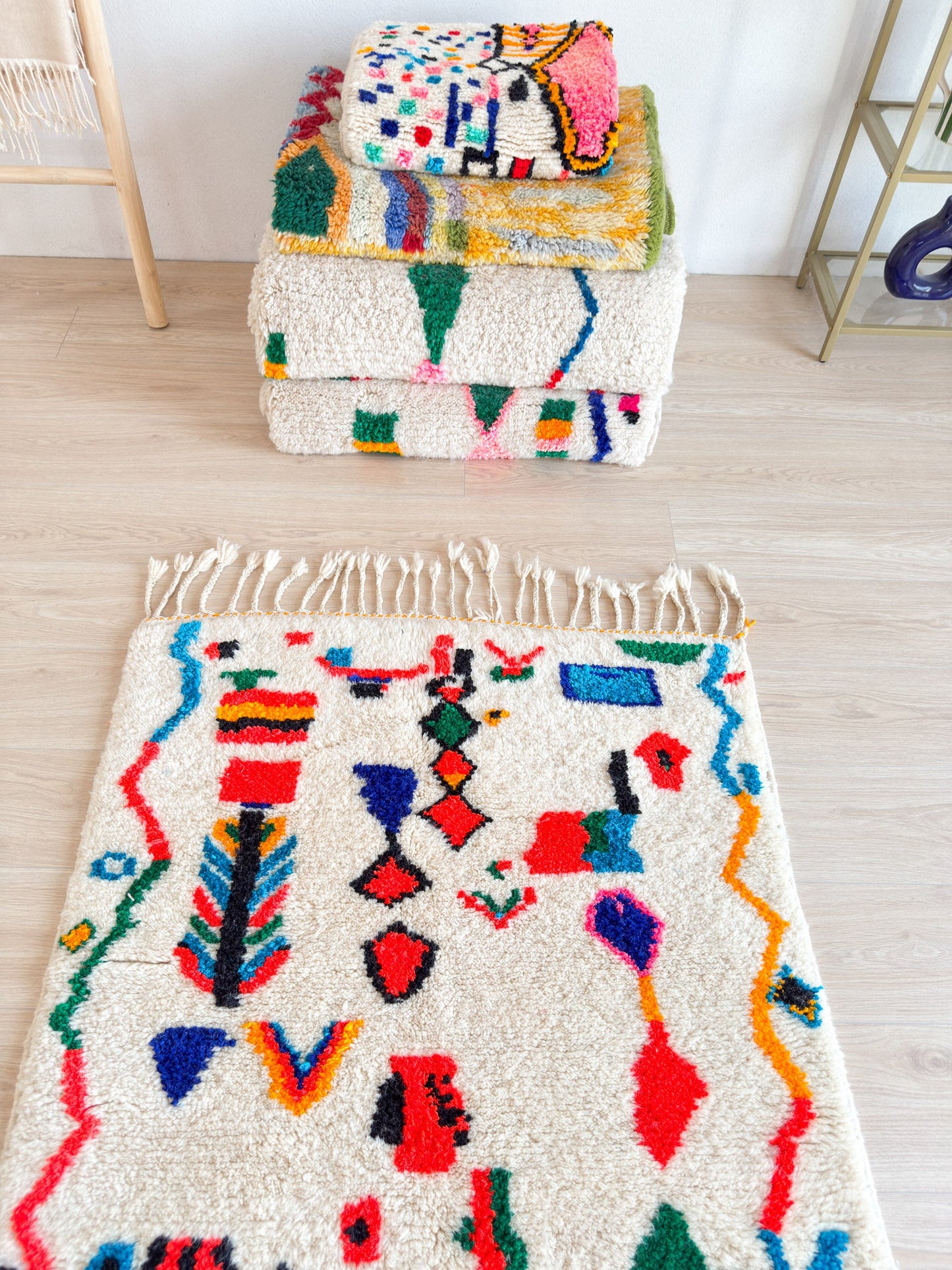 Colorful Berber rug 103 x 181 cm - n°2214