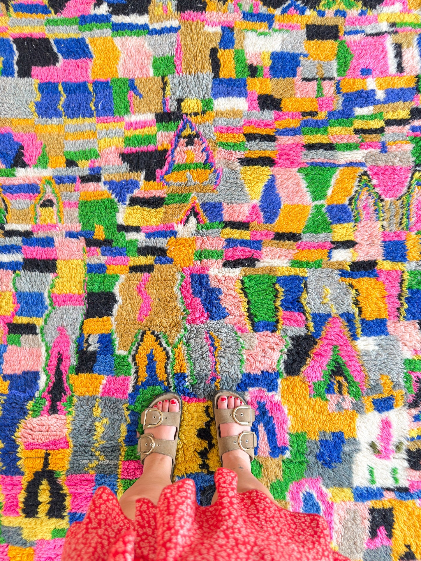 Colorful Berber rug 161 x 260 cm - n°2248