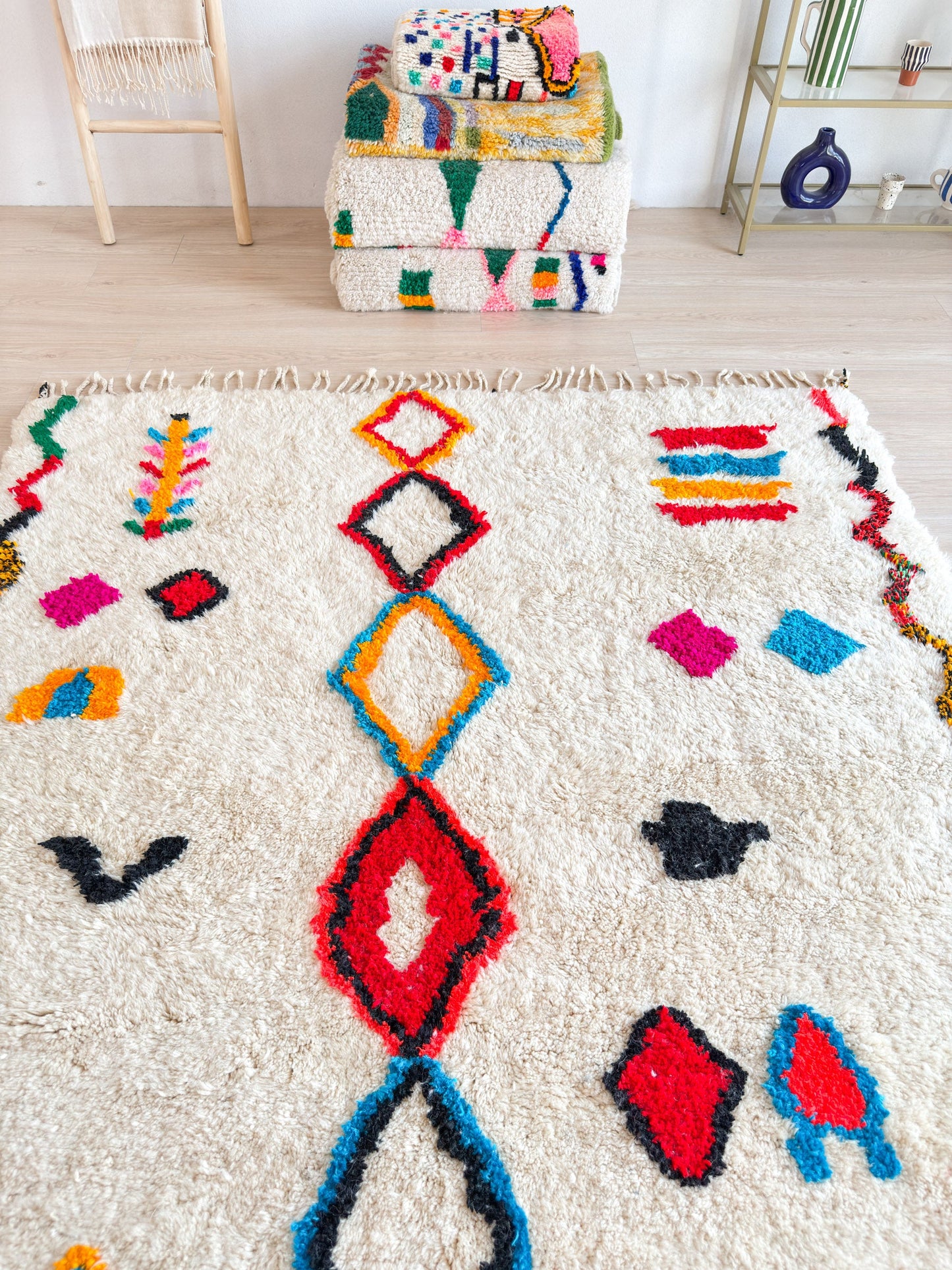 Colorful Berber rug 194 x 315 cm - no. 2264