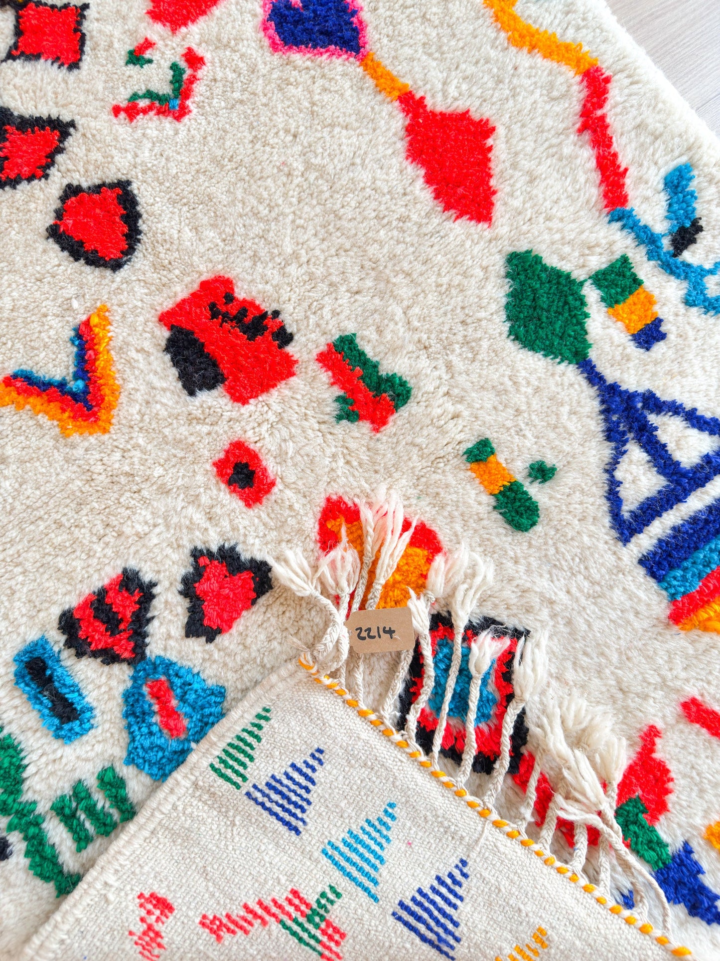 Colorful Berber rug 103 x 181 cm - n°2214