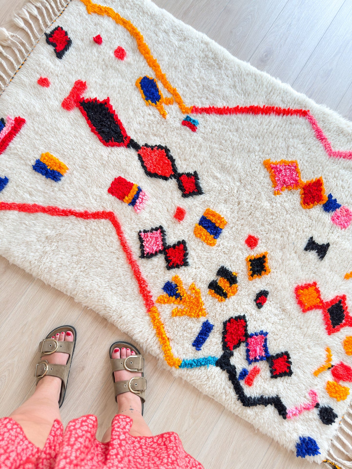 Colorful Berber rug 107 x 183 cm - n°2239