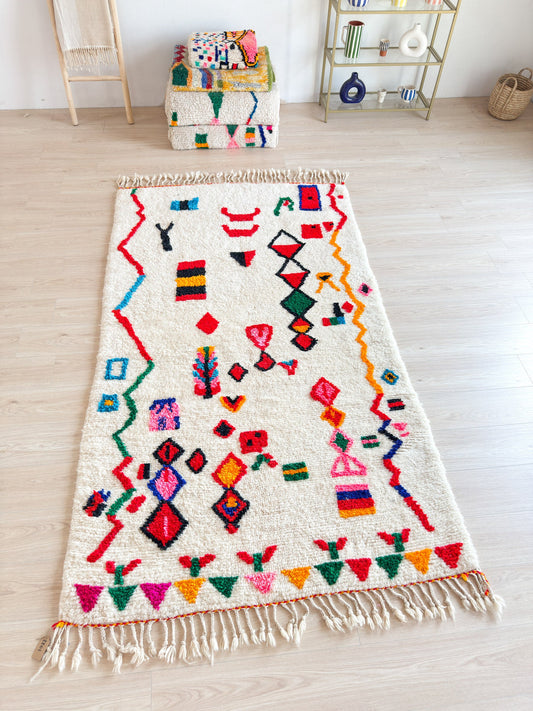 Colorful Berber rug 149 x 281 cm - n°2201