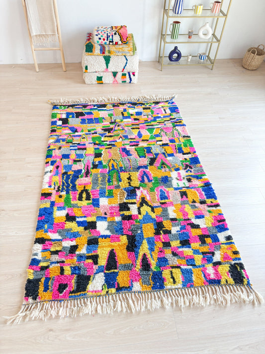 Colorful Berber rug 161 x 260 cm - n°2248
