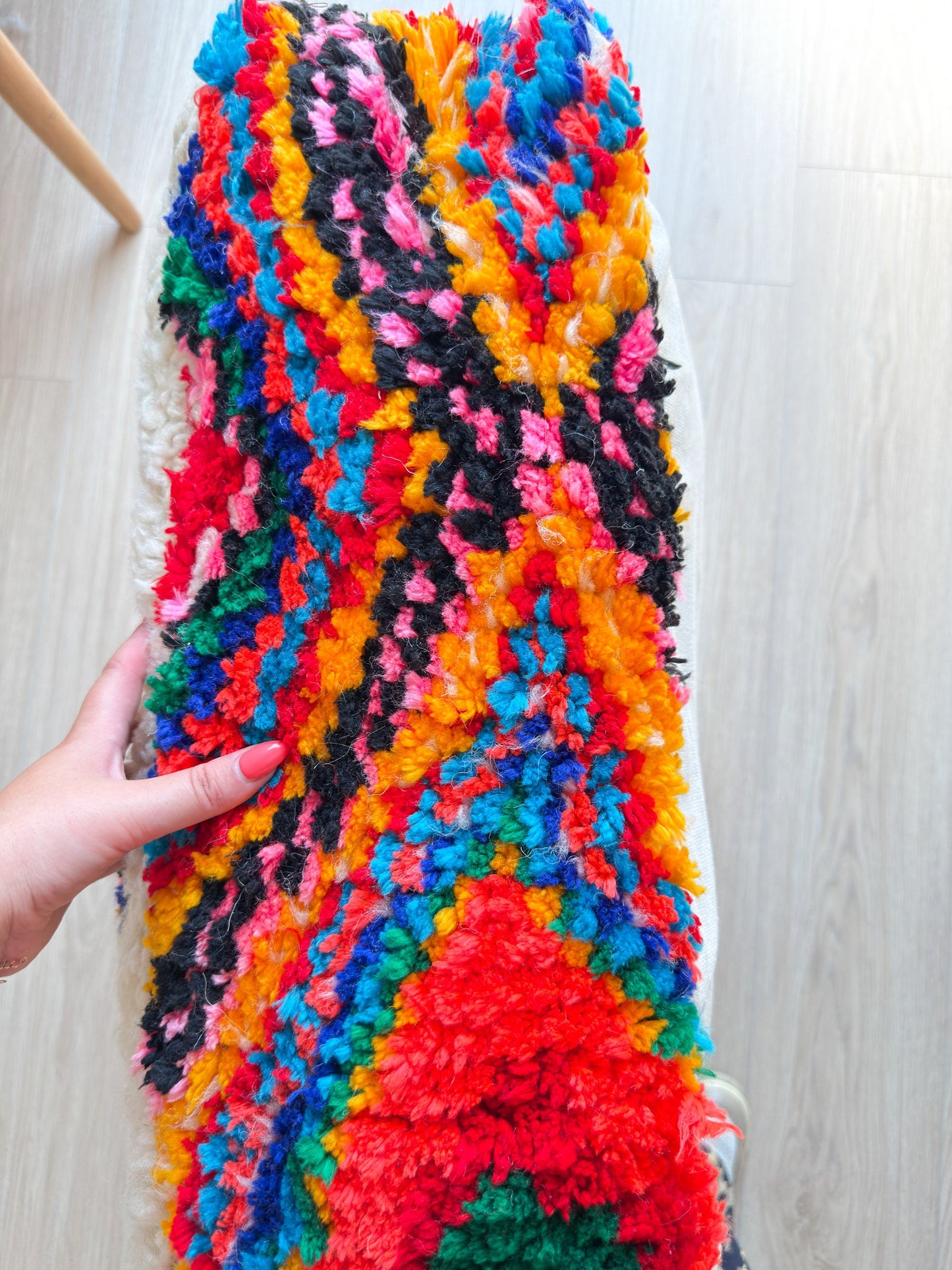 Moroccan pouf, colorful Berber pouf - 60 x 60 cm - n°55