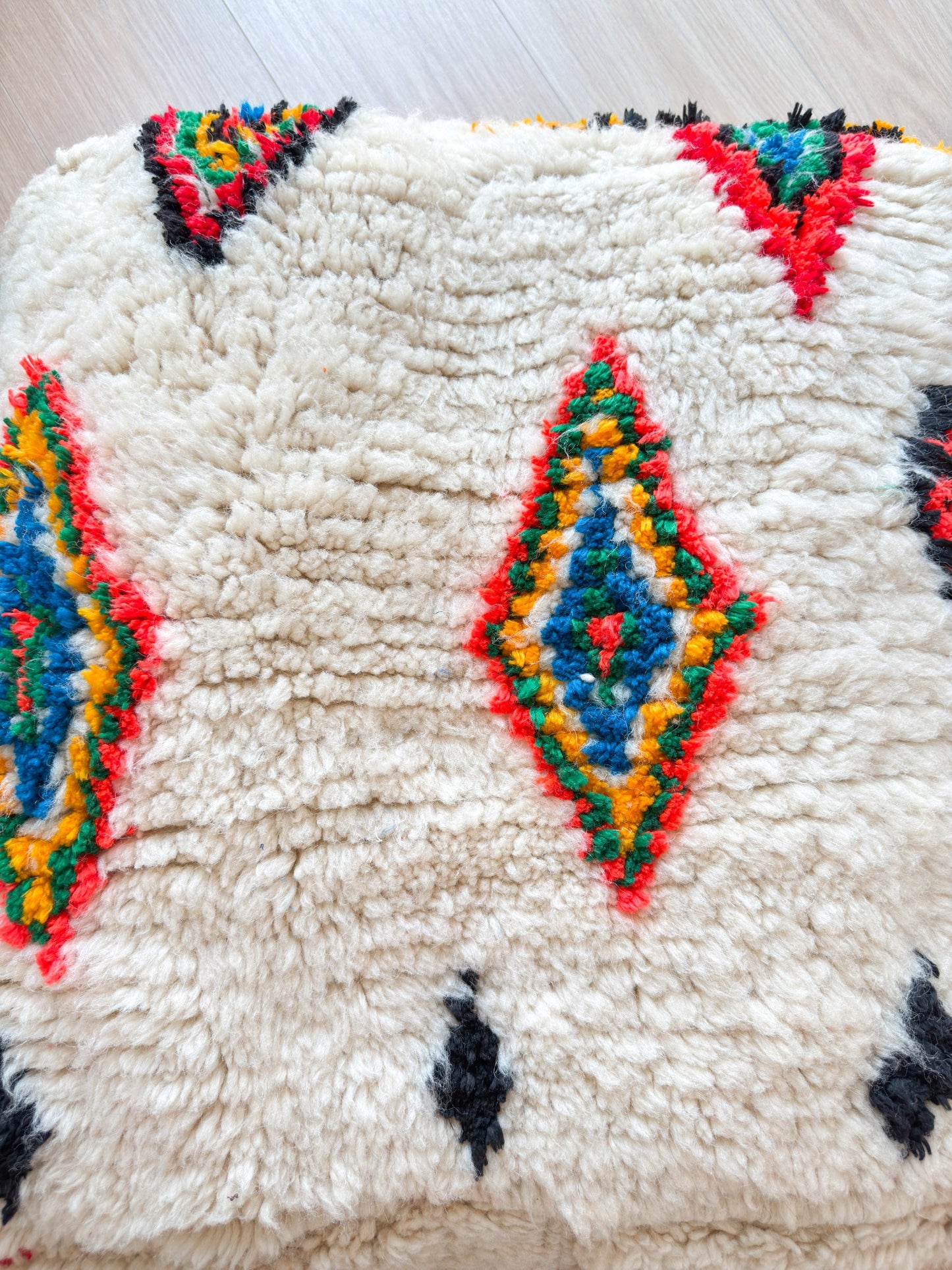 Moroccan pouf, colorful Berber pouf - 60 x 60 cm - n°48